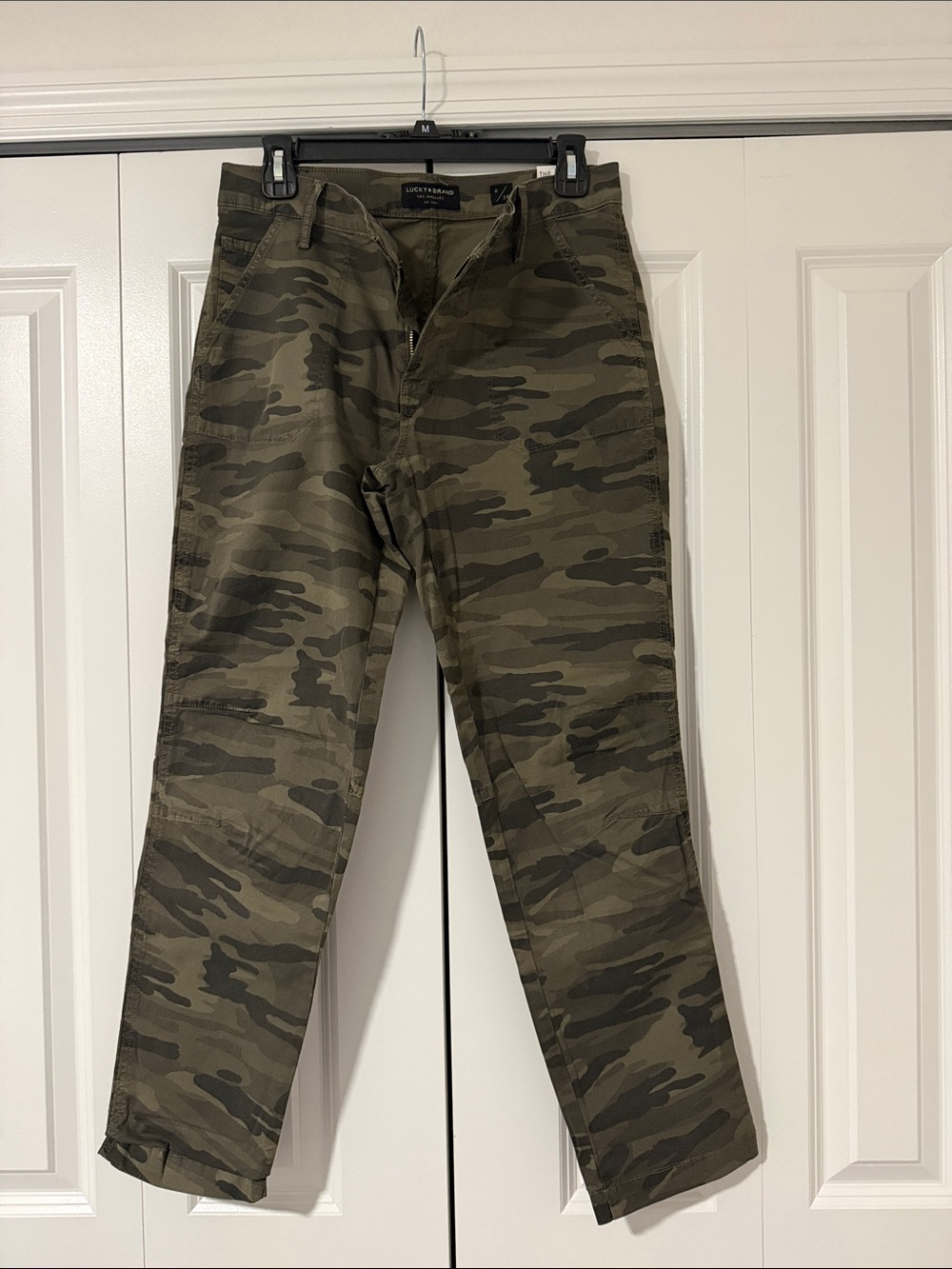 Lucky Brand Women's Camo Cargo Pants - Olive/Tan